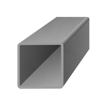 Uzavřený profil 40x40x2mm, černý S235, hladký - Délka: 6m