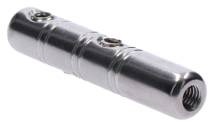 Úchyt se závitem M6 pro nerezové lanko ø4 mm, broušená nerez K320 / AISI304