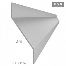 Z-profil lamela L-2000 mm, 20x40x20x1,5 mm, zinkovaný plech, použití pro plotovou výplň, možnost použít s KU35Zn na jekl 35 a 40 mm a s bránovým speciálem KJL70x34x55x2 cena za 2 m kus