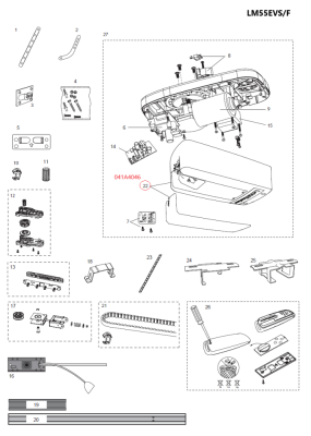 041A4046 kryt pohonu LM55EVS