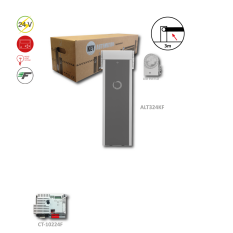 FAST LINE rychlá závora do 3 m se zabudovaným majákem (24 V, 330 W, 40 Nm) s elektronikou CT-10224F, 500 cyklů/hod., 1 sekunda otevření