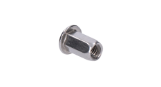Nýtovací matice  M4/0.3-2.0/ plochá hlava, hex, L=10mm, nerez