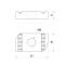 Jezdec pro nosník pro profil 41x21 a 41x41