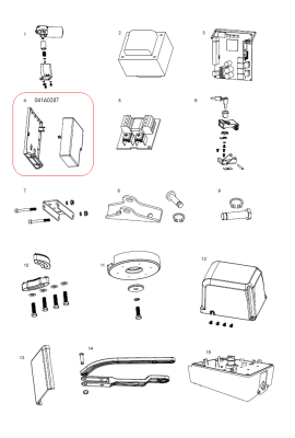 041A0287 kryt řídící jednotky se šrouby