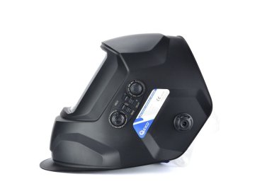 Samostmívací svářecí helma s velkým průzorem, černá