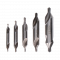 Sada 6KS středících HSS vrtáků do kovu se záhlubníkem, oboustranné vrtáky , průměr vrtáků ø1.0 - 2.0 - 2.5 - 3.15 - 4.0 - 5 mm