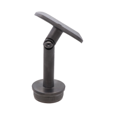 Držák madla s kloubem na trubku ø 42,4 mm, narážecí, barva: PVD - černá