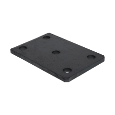 Platňa univerzálna 100x150x8mm s otvormi 13mm, bez povrchovej úpravy