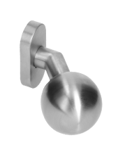 Koule ke klice s oválnou rozetou, pevná, bal.: 1 ks, broušená nerez K320 /AISI304, spodní část rozety nerez