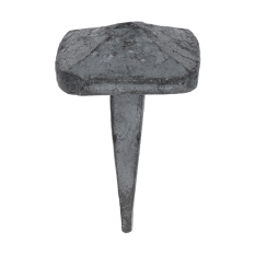 Ozdobný kovaný čtvercový hřebík, hlavička 27x27x12 mm, hrot 7x7x34 mm, bez povrchové úpravy