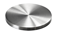 Ukončení-krytka (ø 60,0 mm / H: 4 mm), broušená nerez K320 / AISI304