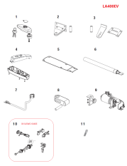 041ASWG-0440E výstupní hřídel, uvolňovací páčka, konzola