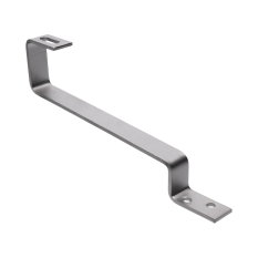 Střešní hák vhodný pro rovné krytiny, keramické střechy (tašky bobří, zakřivené, segmentové). Nerez A2,  fotovoltaika