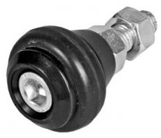 Polyamidové vodící kolečko s gumovým kroužkem, ø43 mm