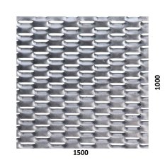 Tahokov Zn, oko: 47x18mm, mostík: 8mm (1500x1000x1,5mm), orientace oka: rozměr oka 47mm je rovnoběžná s rozměrem tabule