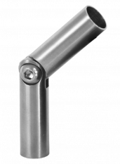 Spoj nastavitelný ø 12mm (0-60 °) s kloubem, broušená nerez K320 / AISI316