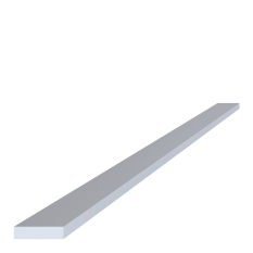 Hliníková pásovina 20x5 mm, délka 6000 mm, materiál EN AW-6060 T66, přírodní hliník bez povrchové úpravy, cena za KUS