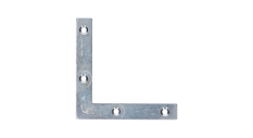 Rohovník 75x75x12mm, 2,0mm pozink, počet 4mm dier-4ks