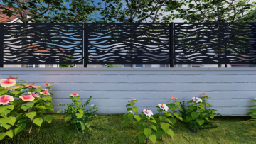 Designová kovová výplň, laserem vypálený vzor 1018, rozměr 1000x2000x2,5 mm +/- 0,5%, bez povrchové úpravy, perforace 33%