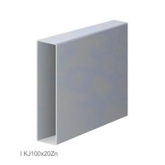 Kvalita II. třídy - uzavřený profil 100x20x1,2mm, cena za 1ks (6m), žárově zinkovaný, hladký L = 6000mm