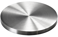 Ukončení-krytka (ø 100mm / H: 6mm), broušená nerez K320 / AISI304