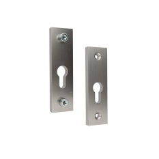 Hliníková rozeta na cylindrickú vložku,brúsený elox