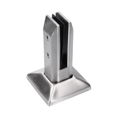 Nerezové vrchné kotvenie pre sklenenú výplň od 10mm do 12,76mm, brúsená nerez K320 /AISI316