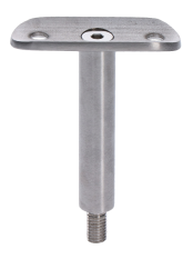 Držák madla pevný na trubku ø 42.4mm (71x64mm /závit M8), broušená nerez K320 /AISI304