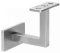 Držák madla na stěnu pevný, se závitem M8, (plochý, L: 70x70 mm, kotevní deska: 70x40 mm), broušená nerez K320 /AISI304