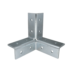 Montážní úhelník - 3x4 otvory pro profil 41x21 a 41x41