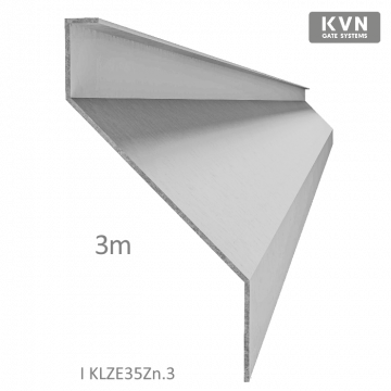 Z-profil-lamela L-3000mm, 23x40x20x1,5mm s vyztuženou hranou 10mm, zinkovaný plech, použití pro plotovou výplň v kombinaci s KU35Zn a profilem 35, 40mm nebo speciálem KJL70x34x55x2, cena za 3m kus - Délka: 3m