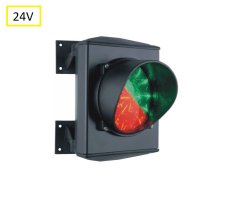 ASF semafor jednokomorový, LED, hliník, 24V DC
