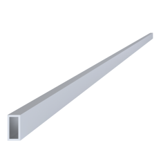 Hliníkový jekl 20x10x1,5 mm, délka 6000 mm, materiál EN AW-6060 T66, přírodní hliník bez povrchové úpravy, cena za KUS