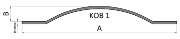 Oblúk typu KOB 1 ploché tyče