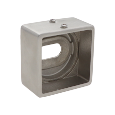 Kotvení boční na madlo / jekl 40x40 mm, broušená nerez K320 / AISI304