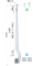 Nerezový vypalovaný sloup, boční kotvení, 8děrový