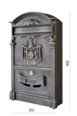 Poštovní schránka H 405 x L 255 x W 90 mm