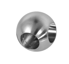 Koule rohová ø 25mm na trubku ø 12mm, broušená nerez / AISI304