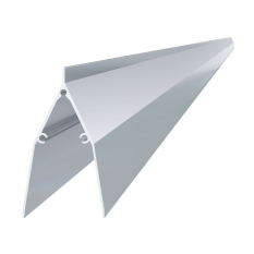 Al profil 86 × 46 × 2000 mm, bez povrchové úpravy