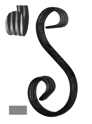 Esko 150 x 65 x 45 mm, hladký profil 12 x 6 mm, široké rozkování
