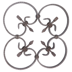 Kovářský ornament 380x380 mm, profil 12x6mm