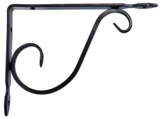 Konzola 155 mm x 120 mm, materiál 20mm x 4, ocel, černá barva