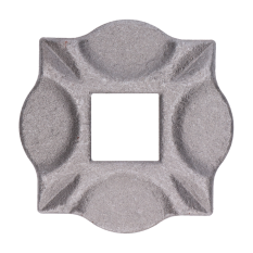Patka 100x100mm, otvor 30x30mm, bez povrchové úpravy
