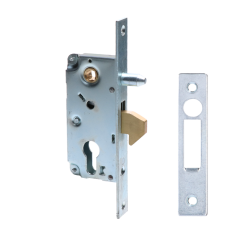 Hákový zámek na posuvnou bránu, hloubka 60 mm, rozteč 72 mm