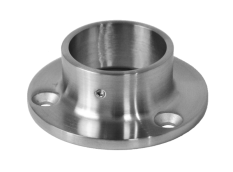 Příruba madla (ø 80x25 mm) na trubku ø 42,4 mm, broušená nerez K320 /AISI304