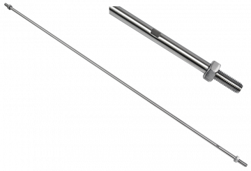 Táhlo pro kotvení skleneného přístřešku (ø 10mm, L:1500mm, závit:M10, L10), broušená nerez K320 /AISI316