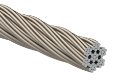 Nerezové lanko ø 3mm (7x7 dr.) /AISI316