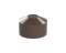 Vnější krytka kulatá ø 45 mm, plastová PE, hnědá