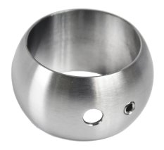 Spojka - napájecí (ø 55 mm / M6 / M10), na trubku ø 42,4 mm, broušená nerez K320 / AISI304