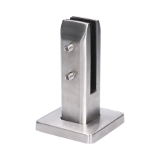 Nerezové vrchní kotvení pro skleněnou výplň od 10mm do 12mm, broušená nerez K320 /AISI316